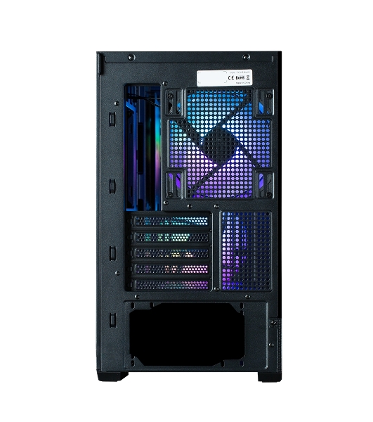 Компьютерный корпус ZALMAN P30 AIR, MATX, BLACK, WINDOW, 2xCombo (3.5'' or 2.5''), 3x2.5', 1xUSB TYPE-C, 1xUSB3.0, FRONT 2x140мм ARGb, REAR 1x140мм ARGb