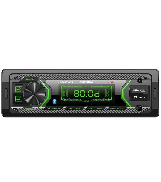 Автомагнитола Soundmax SM-CCR3188FB, 1 DIN, Bluetooth, USB Type-A, AUX