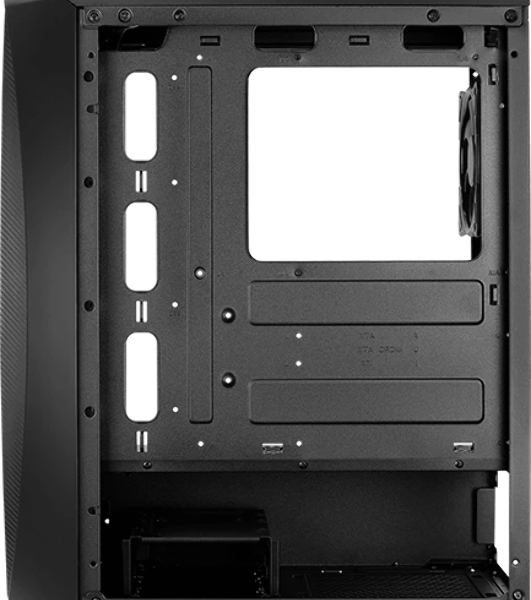 Компьютерный корпус Aerocool/Formula Aero One Eclipse-G-BK-v1 черный без БП ATX 4x120мм 2xUSB 3.0 audio