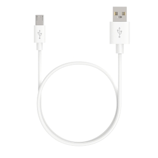 Кабель Maxvi MC-01L white USB-A - microUSB, 2A ток макс. нагрузки 2А, макс. напряжение 5V; стандарт USB 2.0; длина разъема microUSB 8,9 мм, длина кабеля 1м, материал PVC, белый