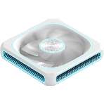 Вентилятор для корпуса Formula Air Fusion 1 WH Reverse ARGb 120х120x28 белый 4-pin 35.97дБ (упак.:1шт) (AIR FUSION 1 WH REVERSE) Ret, фото 1