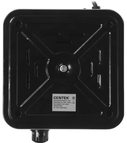 Электрическая плитка Centek CT-1508 (белый) 1конфорка ТЭН 140мм, 1000Вт, индикатор работы