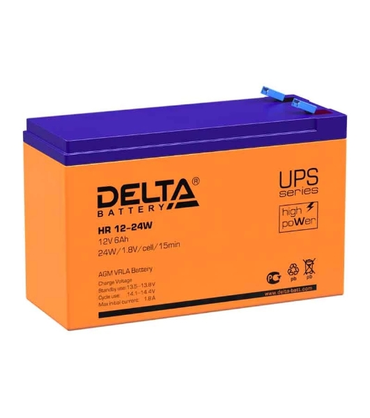 Батарея для ИБП Delta HR 12-24 W (12V, 6Ah)