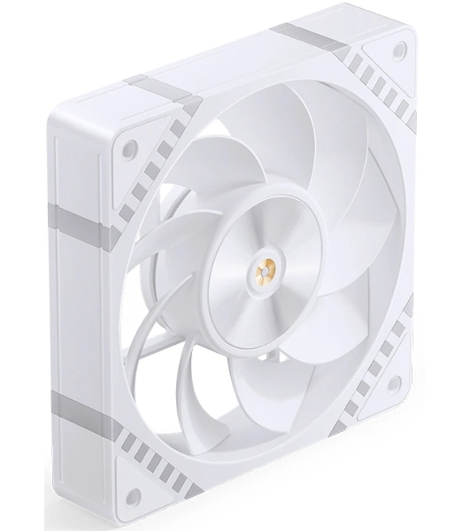 Вентилятор для корпуса JONSBO HF2-120WR Reverse (120x120x25мм, 4-pin PWM, ARGb, 63.3CFM, 29.5dBA, 2200RPM, белый)