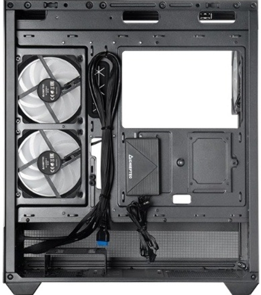 Компьютерный корпус Chieftec Vista черный без БП ATX 3x120мм 1xUSB2.0 1xUSB3.0 1xUSB3.1 audio bott PSU