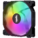Вентилятор для корпуса 1STPLAYER F7R Black F7R-BK 120mm, 600-1800rpm, 56.34CFM, 36.99dBa, BULK, фото 1