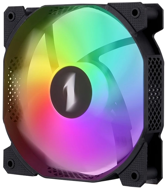 Вентилятор для корпуса 1STPLAYER F7R Black F7R-BK 120mm, 600-1800rpm, 56.34CFM, 36.99dBa, BULK