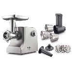 Мясорубка электрическая Moulinex ME858D32 серебристый, 2100 Вт, 5.5 кг/мин, реверс, защита от перегрузки, насадки - 8, фото2