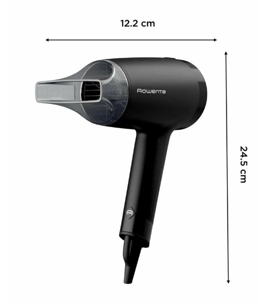 Фен Rowenta Express Style CV1803F0 черный/серый, 1600 Вт, компактный