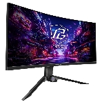 Монитор 34' ASRock Phantom Gaming PG34QRT2B VA 3440x1440, 180 Гц, 1 мс, 16:9, 500 кд/м², 2xHDMI, 2xDP, изогнутый 1500R, черный, фото2