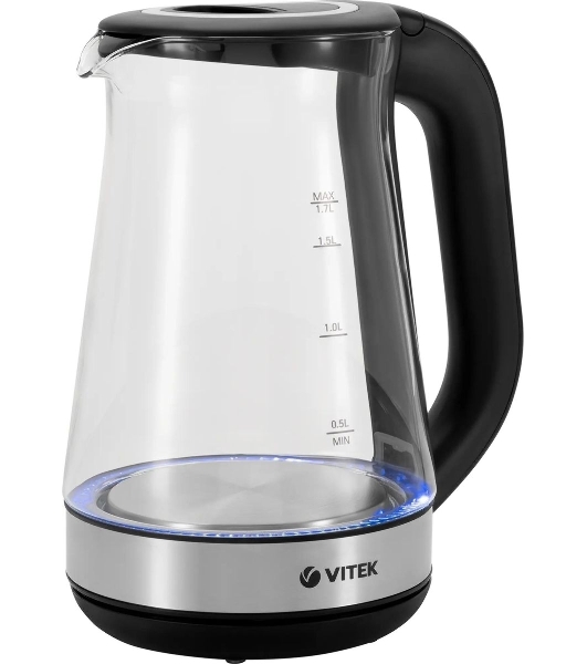 Чайник Vitek VT-1181 стекло Мощность: 2200 Вт. Объем: 1.7 л