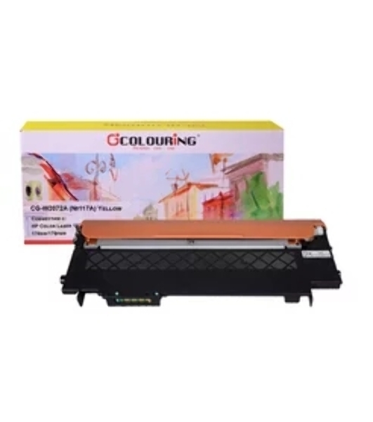 Картридж лазерный Colouring CG-W2072A (№117A) Yellow (700 копий) для принтеров HP Color Laser 150nw/150a/178nw/179fnw