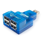 USB-концентратор Gembird UHB-CN224, USB 2.0, Mini USB 2.0 4-port, USB, фото 1