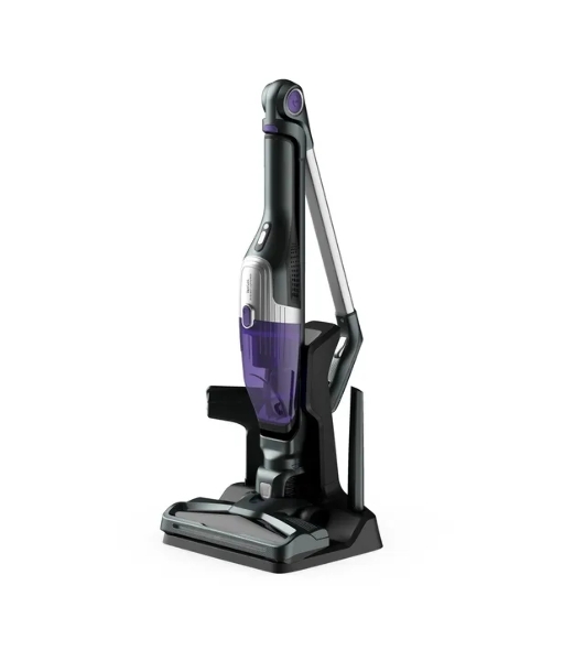 Пылесос вертикальный Tefal TY1238WO серый/фиолетовый, питание от аккумулятора, 145 Вт, уборка сухая, пылесборник 0.4 л, работа от АКБ max 40 мин.
