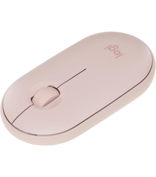 Мышь беспроводная Logitech Pebble M350 розовый, 1000 dpi, радиоканал, Bluetooth, USB, кнопки - 3