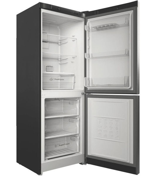 Холодильник Indesit ITS 4160 G серебристый двухкамерный 179/78л морозилка снизу, No Frost
