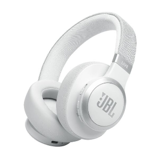 Беспроводные/проводные наушники JBL Live 770NC белый, полноразмерные, Bluetooth + проводной, адаптивное шумоподавление