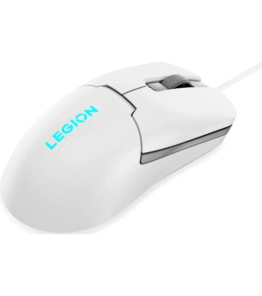 Мышь проводная Lenovo Legion M300s белый, 8000 dpi, USB, кнопки - 6