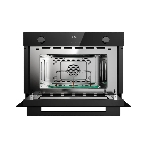 Встраиваемая микроволновая печь Kuppersberg HMW 611 BB, High-Tech, 34 л, поворотное/сенсорное управление, мощность 900 Вт, 5 уровней мощности, 10 автоматических программ, размораживание, гриль, конвекция, поворотный стол, черный, фото2