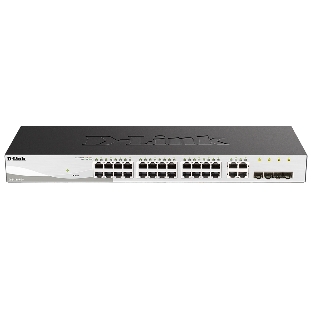 Коммутатор D-Link DGS-1210-28/F3A, 24×1 Гбит/с + 4×1 Гбит/с Combo, настраиваемый
