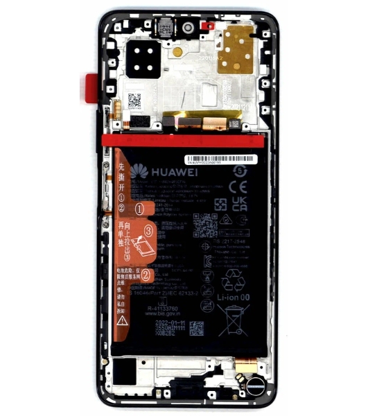 Дисплей для Huawei Nova 9 SE в сборе с тачскрином, панелью и аккумулятором (SP 02354UVY), черный