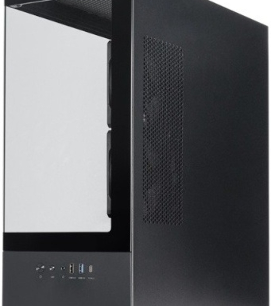Компьютерный корпус Chieftec Vista черный без БП ATX 3x120мм 1xUSB2.0 1xUSB3.0 1xUSB3.1 audio bott PSU