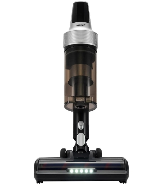 Пылесос вертикальный Vitek VT-CLS01LIGHT темно-серый/серебристый, питание от аккумулятора, 250 Вт, уборка сухая, пылесборник 0.55 л