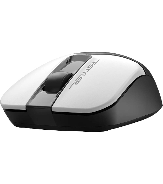 Мышь беспроводная A4Tech Fstyler FG12S белый/черный, 1200 dpi, радиоканал, USB, кнопки - 3