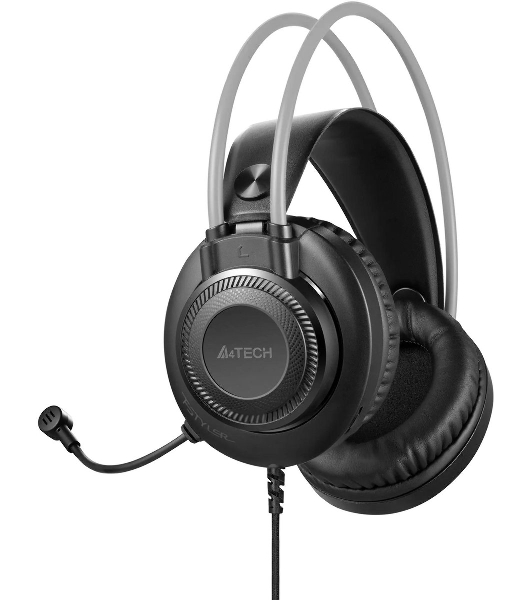Гарнитура A4Tech Fstyler FH200U серый, проводная