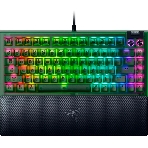 Клавиатура Razer BlackWidow V4 75% Orange Switch Phantom Green Edition проводная, USB Type-A, зелёный, фото 1