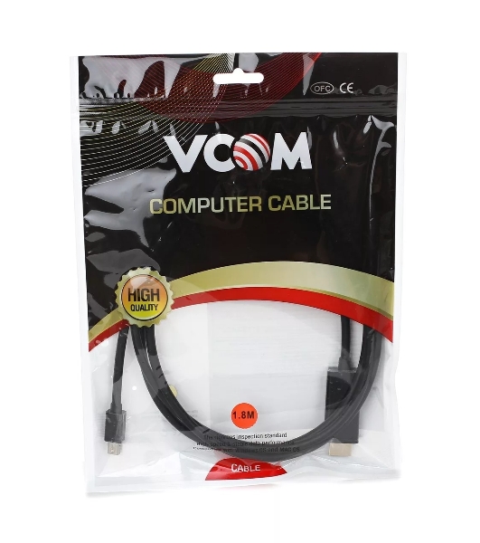 Кабель-переходник Mini DP M to HDMI M 1,5 м VCOM (CG695)