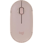 Мышь беспроводная Logitech Pebble M350 розовый, 1000 dpi, радиоканал, Bluetooth, USB, кнопки - 3, фото 1