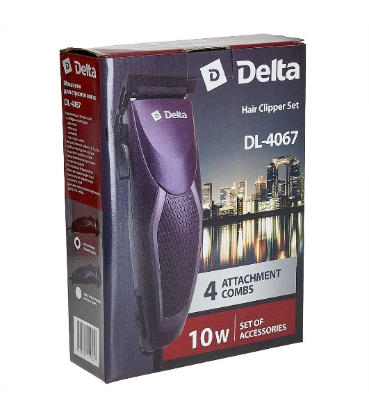 Машинка для стрижки Delta DL-4067 фиолетовый