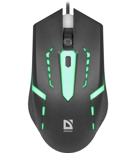 Мышь проводная Defender Flash MB-600L черный, 1200 dpi, USB, кнопки - 4