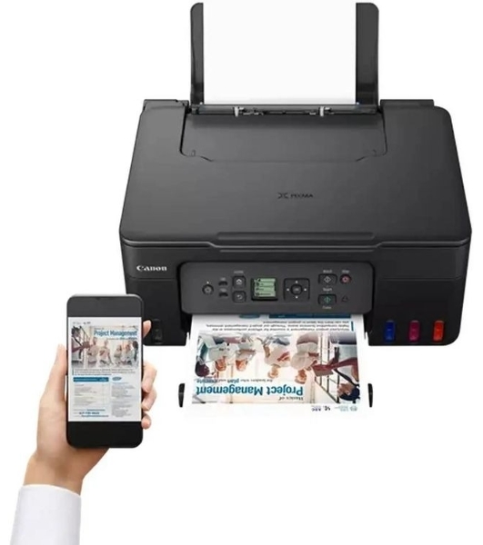 МФУ струйное Canon Pixma G3470 (5805C029AA), A4, цветной, печ. до 11/6 стр/мин. (ч/б/цв.), 4800 x 1200 dpi (печ.), 600x1200dpi (скан.), USB, Wi-Fi черный