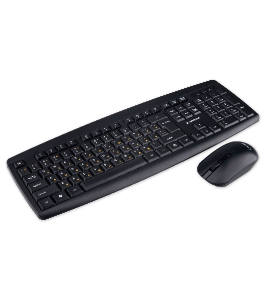 Комплект клавиатура+мышь Gembird KBS-8000 беспроводной, USB, 1600 DPI, чёрный