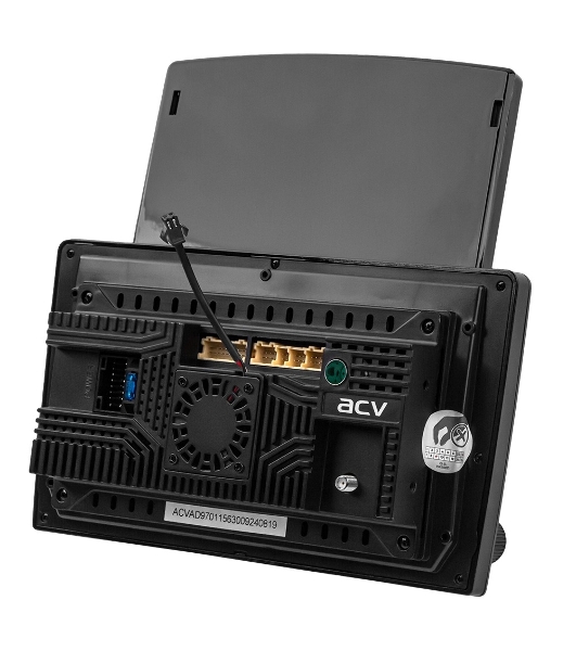 Автомагнитола ACV AD-9701, 2 DIN, 9.7', Android 13, Bluetooth, USB Type-A, AUX, GPS, 4G, CarPlay