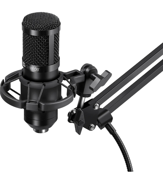 Микрофон Defender Space GMC 450 USB, стойка, провод 1.5 м