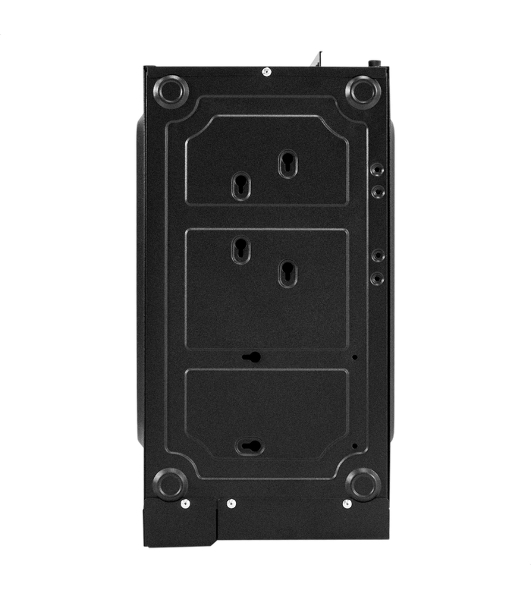 Компьютерный корпус Miditower ExeGate AA-443-UNS350 (ATX, БП UNS350 с вент. 12см, 2хUSB+HD Audio, черный)