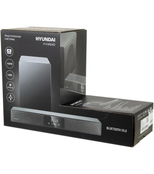 Микросистема Hyundai H-HA640 черный 150Вт FM USB BT SD/MMC/MS