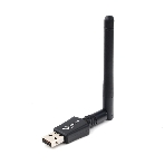 Сетевой адаптер Wi-Fi+Bluetooth Gembird WNP-UA-019, двухдиапазонный с антенной, 600Мбит, USB, 802.11b/a/g/n/a, фото 1