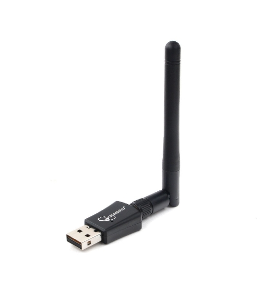 Сетевой адаптер Wi-Fi+Bluetooth Gembird WNP-UA-019, двухдиапазонный с антенной, 600Мбит, USB, 802.11b/a/g/n/a