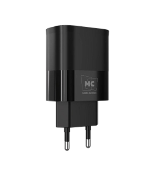 Сетевое зарядное устройство MORE CHOICE NC81a СЗУ 1USB+1Type-C 3.0A PD 20W+ QC3.0, черный
