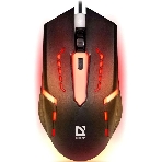 Мышь проводная Defender Flash MB-600L черный, 1200 dpi, USB, кнопки - 4, фото 1