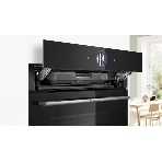 Духовой шкаф Bosch HSG7361B1 Home Connect!! Serie 8, черный, 21 режим + комбинированные режимы, функция приготовление на пару 100%, 4-слойное остекление, 3 цветных текстовых TFT-дисплея 2,5' с сенсорным управлением, ControlRing, функции HomeConnect, трехстороннее LED-освещение,самоочистка EcoClean, фото4