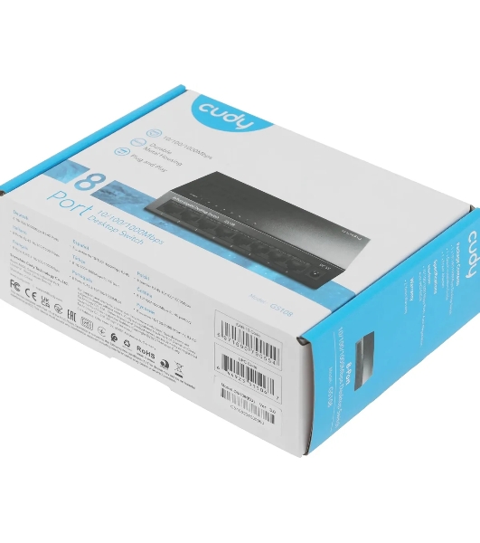 Коммутатор Cudy GS108, 8×1 Гбит/с