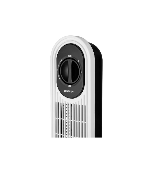 Вентилятор Centek CT-5080 белый/чёрный, напольный, 48 Вт, 3 скорости, колонный
