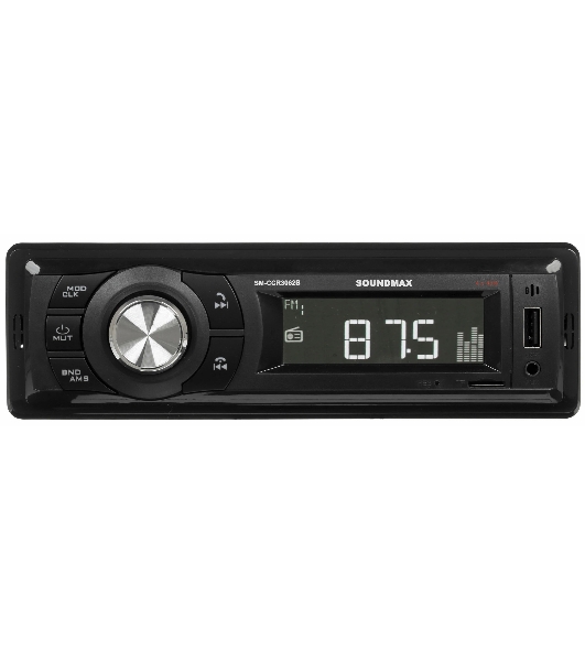 Автомагнитола Soundmax SM-CCR3062B, 1 DIN, Bluetooth, USB Type-A, AUX