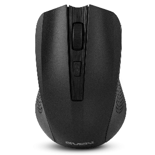 Мышь беспроводная SVEN RX-400W черный, 1400 dpi, радиоканал, USB, кнопки - 4