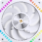 Вентилятор для корпуса JONSBO HF2-120WR Reverse (120x120x25мм, 4-pin PWM, ARGb, 63.3CFM, 29.5dBA, 2200RPM, белый), фото 1
